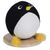 Balle à griffer pingouin pour chat avec corde 30cm