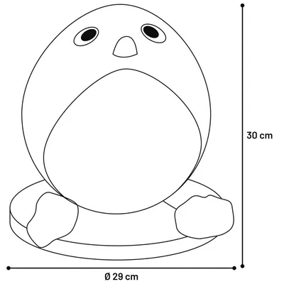 Balle a griffer pingouin pour chat avec corde 30cm