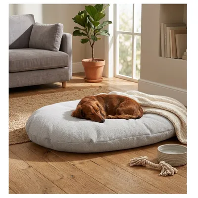 Coussin ovale déhoussable pour chien