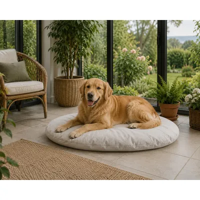 Coussin ovale déhoussable pour chien