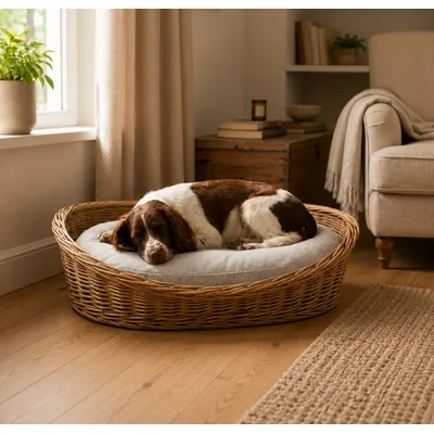 Coussin ovale déhoussable pour chien