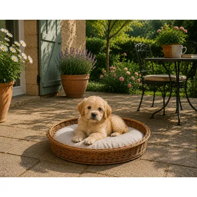 Coussin ovale déhoussable pour chien Coussin ovale déhoussable pour chien