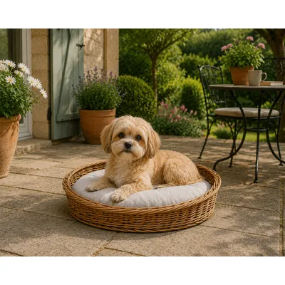 Coussin ovale déhoussable pour chien Coussin ovale déhoussable pour chien