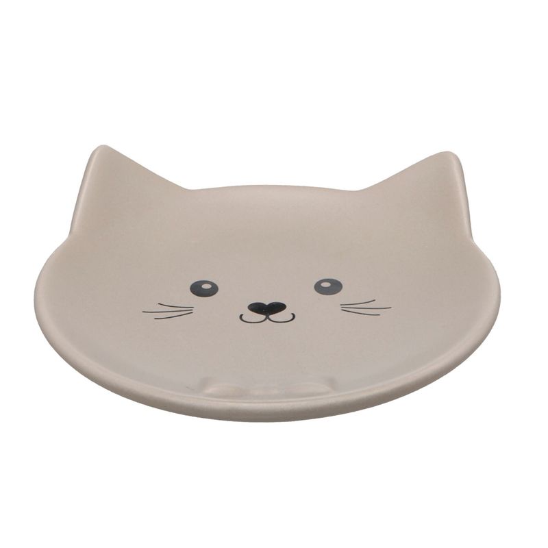 Gamelle plat rond en céramique pour chat Anti-Stress