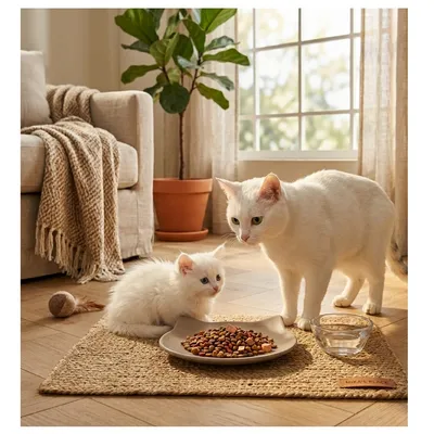 Gamelle plat en céramique pour chat Anti-Stress Filou