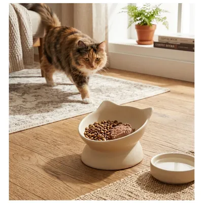 Gamelle ergonomique en céramique pour chat Filou Gamelle ergonomique en céramique pour chat Filou