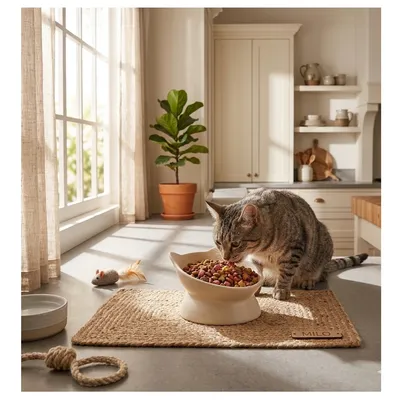 Gamelle ergonomique en céramique pour chat Filou Gamelle ergonomique en céramique pour chat Filou