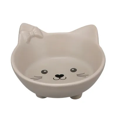 Gamelle ronde en céramique pour nourriture et eau 180 ml