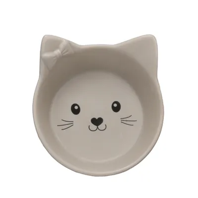 Gamelle ronde en céramique pour nourriture et eau 180 ml