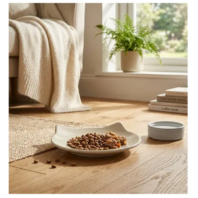 Gamelle plat en céramique pour chat Anti-Stress Filou Gamelle plat en céramique pour chat Anti-Stress Filou