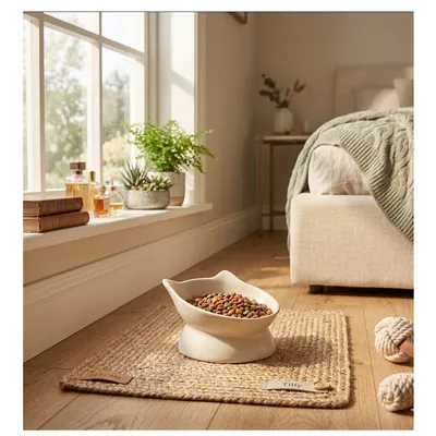 Gamelle ergonomique en céramique pour chat Filou