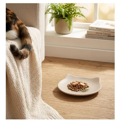 Gamelle plat en céramique pour chat Anti-Stress Filou Gamelle plat en céramique pour chat Anti-Stress Filou