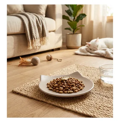 Gamelle plat en céramique pour chat Anti-Stress Filou Gamelle plat en céramique pour chat Anti-Stress Filou