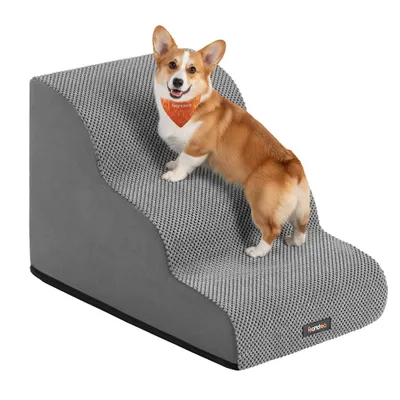 Feandrea Escalier pour Chien, à 3 Marches, Imperméable, Design Antidérapant Feandrea Escalier pour Chien, à 3 Marches, Imperméable, Design Antidérapant