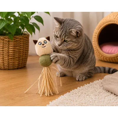 Jouet pour chat Katti avec balle de cataire