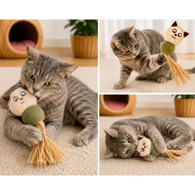 Jouet pour chat Katti avec balle de cataire