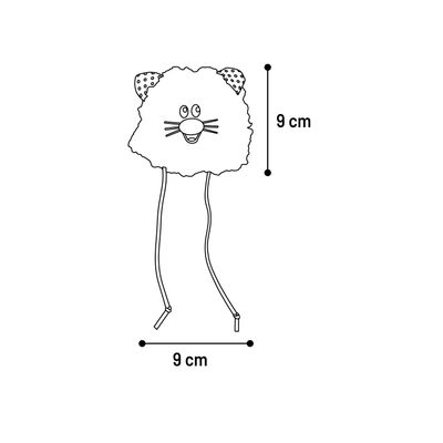 Jouet pour chat Gripi Peluche douce pour jeu et câlins rose