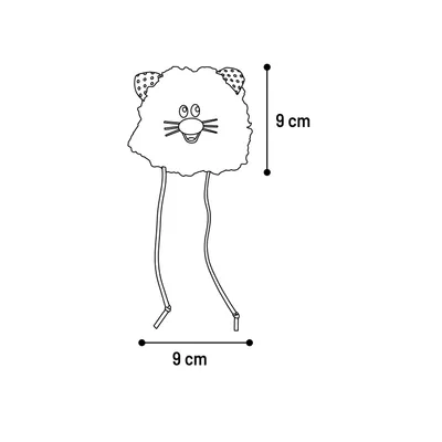 Jouet pour chat Gripi Peluche douce pour jeu et câlins rose