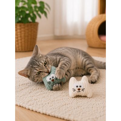 Lot de 2 jouets pour chat Brella avec cataire