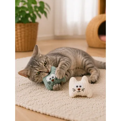 Lot de 2 jouets pour chat Brella avec cataire