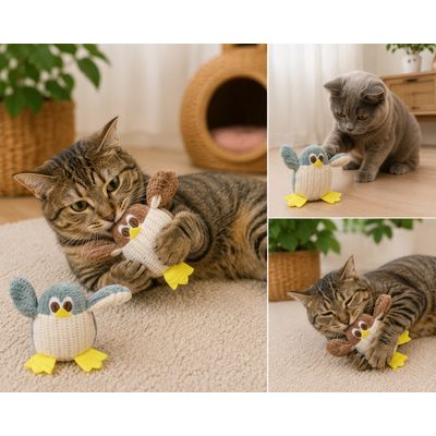 Lot de 2 jouets oiseaux Brella avec cataire pour chat