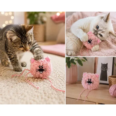 Jouet pour chat Gripi Peluche douce pour jeu et câlins rose Jouet pour chat Gripi Peluche douce pour jeu et câlins rose