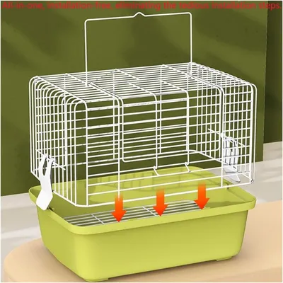 MCBOSON cage métallique grande horizontale pour oiseaux MCBOSON cage métallique grande horizontale pour oiseaux