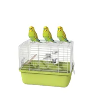 MCBOSON cage métallique grande horizontale pour oiseaux