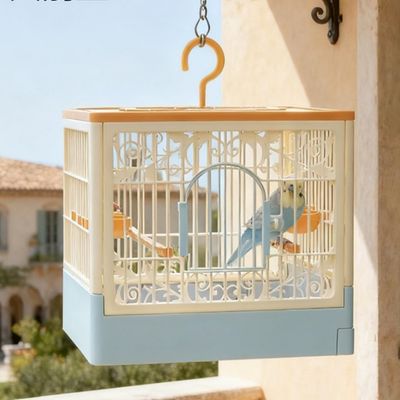 MCBOSON Cage à Oiseaux Pliable