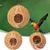 MCBOSON Nichoir Rotin Tissé Suspendu Perruches Canaris Petits Oiseaux