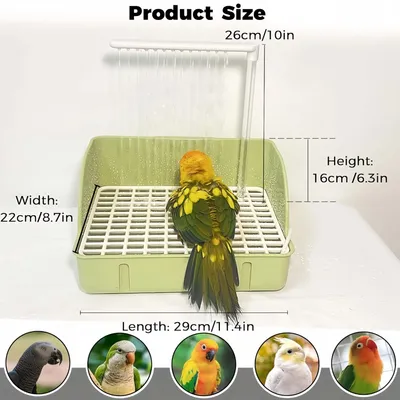 FurryFusion Baignoire automatique pour perroquets