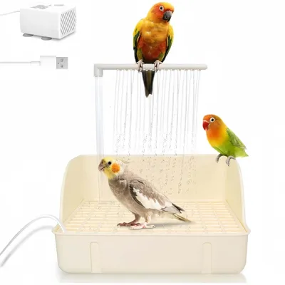 FurryFusion Bañera automática para loros