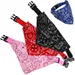 PetTribes Bandana Chat/Chien S | Fleur Boho Réversible (25-42cm)