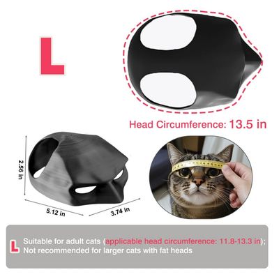 PetTribes Masque Chat Chauve-Souris, silicone doux