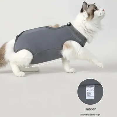 FurryFusion Combinaison de récupération de stérilisation pour chats FurryFusion Combinaison de récupération de stérilisation pour chats