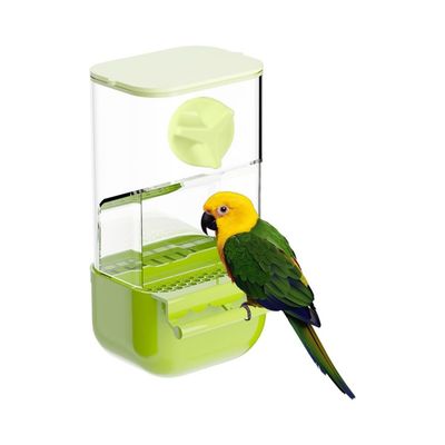 MCBOSON Mangeoire Automatique Perroquets Perchoir Couvercle Anti-Dispersion