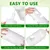 MCBOSON Lot de 2 Distributeurs d'Eau 1L Plastique Blanc pour Oiseaux