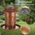FurryFusion Nourrisseur d'oiseaux solaire pour extérieur