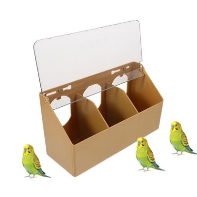 MCBOSON Mangeoire Suspendue Compartimentée pour Oiseaux & Pigeons