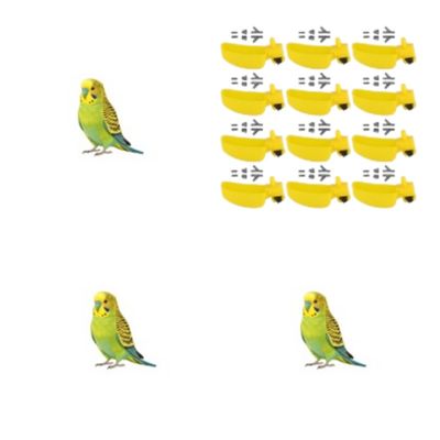 MCBOSON Lot de 12 Abreuvoirs Auto Oiseaux Poulets Cailles