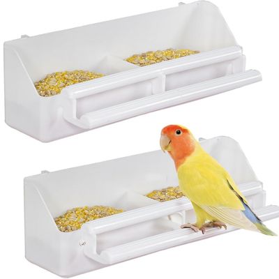 MCBOSON Lot de 2 Mangeoires Suspendues Perchoirs Perruches Canaris
