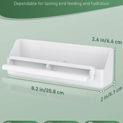 MCBOSON Lot de 2 Mangeoires Suspendues Perchoirs Perruches Canaris