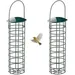 ZooVenture Vogelhaus Futterhaus - Metall Emaille, 2 Stück