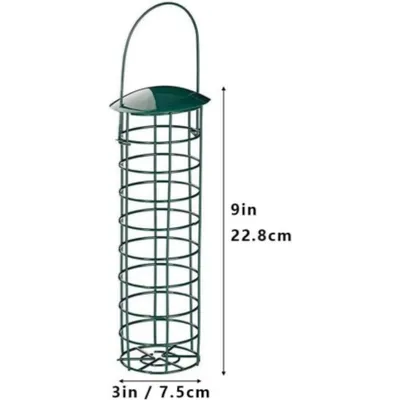 ZooVenture Mangeoire Oiseaux - Métal Émaillé, 2 Pièces