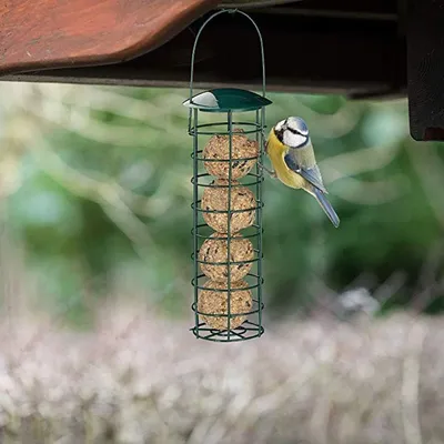 ZooVenture Mangeoire Oiseaux - Métal Émaillé, 2 Pièces
