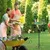 HausPets Abreuvoir/Bain d'oiseaux Extérieur Métal Vert 83cm