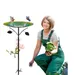 HausPets Außen-Vogelfutter-/Bad Metall Grün 83cm