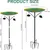HausPets Abreuvoir/Bain d'oiseaux Extérieur Métal Vert 83cm