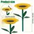 MCBOSON Mangeoire à Oiseaux Extérieure en Forme de Tournesol