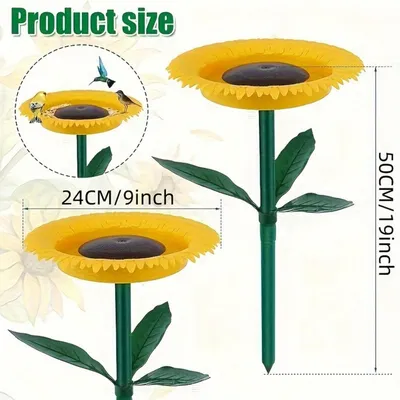 MCBOSON Mangeoire à Oiseaux Extérieure en Forme de Tournesol